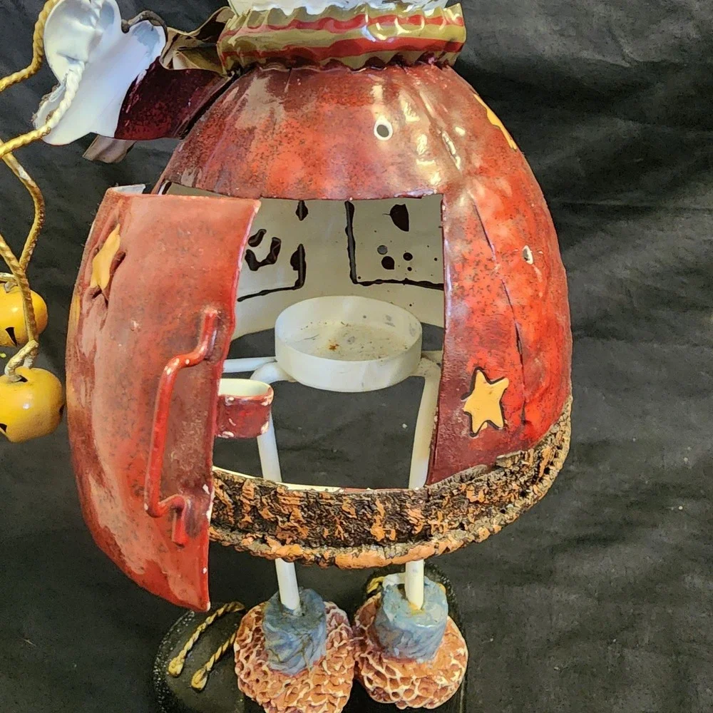 Metal Snowman Tealight 12‎ In